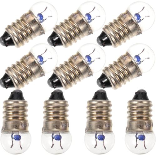 Sept-Ampoule Lampe De Poche: 10pcs E10 Mini Ampoules 2.5v 0.3a Expérience Électrique Physique Base Voyants À Incandescence Lampe De Poche À Lancienne