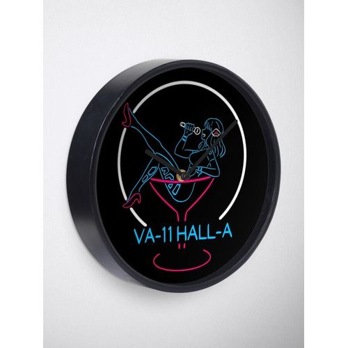Horloge Murale VA-11 Hall-A Enseigne Néon=504 30cm Décoration Artistique pour Cheminée, Maison, Chambre et Bureau