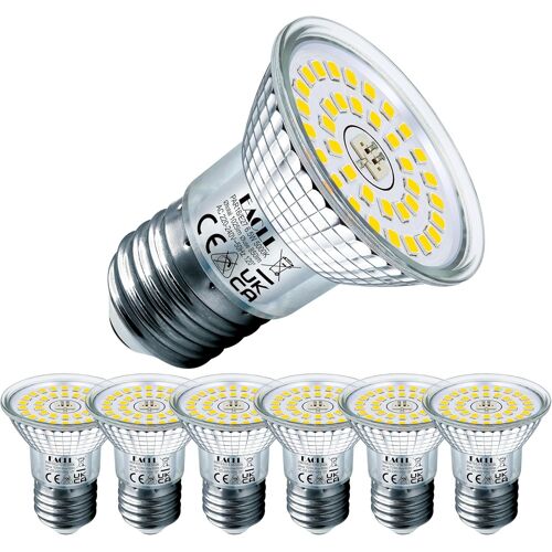 Ampoule Led E27 Blanc Chaud 4.9w Équivalent Incandescence Halogène 70w, Lot De 4. 630 Lumens 2700k Non Dimmable, Large Faisceau 120° Spot, Éclairag Sans Scintillement, R50 Lampe À Réflecteur