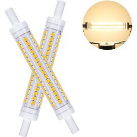Ampoules Led R7s 118mm, Ampoule Led 10w Remplace Lampe Halogène 100w,Ac230v Blanc Naturel 4000k,1100lm,Non Dimmable Angle De Faisceau 360°,Pour Couloir/Plafonnier/Lampe De Sol, Pack De 2