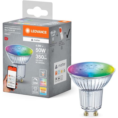 Smart+ Matt Led Lampe, White Frost Optics, 14w, 1521lm, Forme De Lampe À Incandescence Classique Avec E27, Couleur Lumière Et Lumière Blanche, Avec Vocal Control, Jusqu'à 20 000 Hrs, 1-Pack