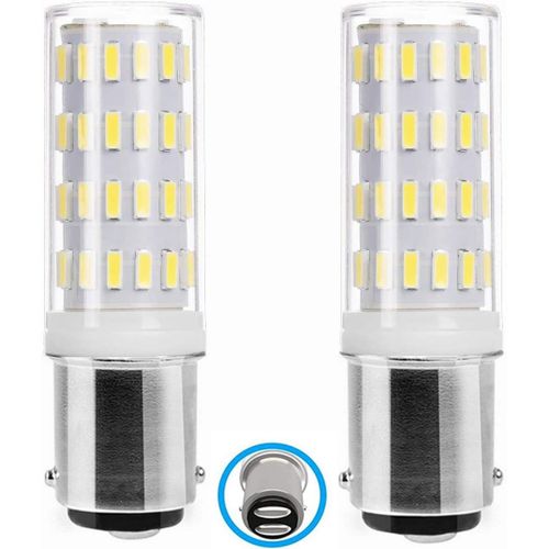Kal-Ba15d Ampoule Led 5w Ac/Dc 12v-24v, Baïonnette Double Contact Ampoule, 50w Équivalent Blanc Froid 6000k, Pour 12v-24v Appareil Lampes, Lot De 2.