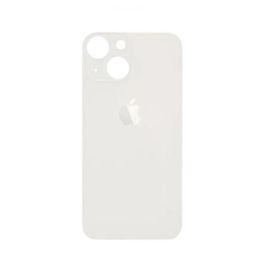 Vitre Arrière Iphone 13 Mini Blanc Face Arrière Adhésif Big Hole Logo Neuf