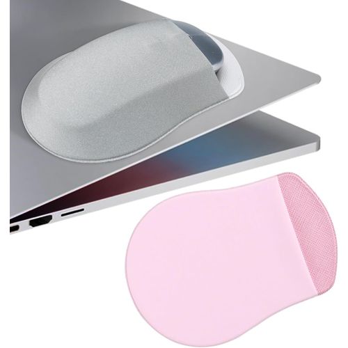 Lot de 2 Supports de Souris Autocollants pour Ordinateur Portable - Étui Élastique pour Souris Sans Fil - Pochette de Poche