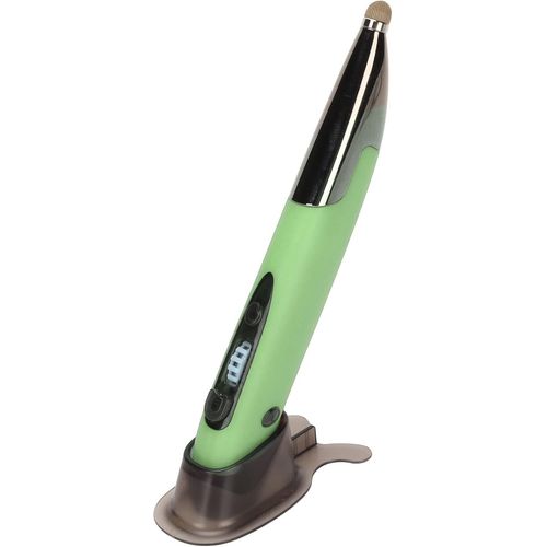 Souris Stylo Optique de Poche sans Fil,Bluetooth 2.4G sans Fil 2 en 1 Souris Stylo Numérique Rechargeable Lumineuse Rétroéclairée Souris Ergonomique Silencieuse pour PC Ordinateur Portable(Vert)