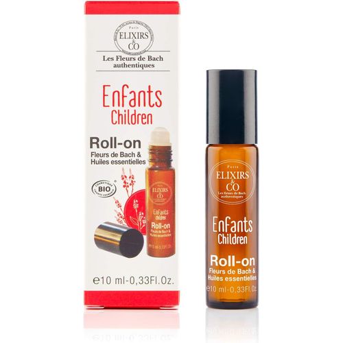 Roll-On Aux Fleurs De Bach & Huiles Essentielles-Enfants-Les Fleurs De Bach-Bien Être-Détente-Bio-100% Naturell-Made In France-10ml 