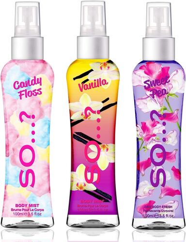 Body Mist By Candy Floss, Vanilla, Sweet Pea Fragrance Body Mist For Women 100 Ml (Pack Of 3) 
