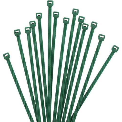 VornixorSarlshop-1000 pièces Colliers de Serrage professionnelles, Vert Foncé-100mm x 2.5mm, Autobloquant, Attache Câble Résistant aux UV, Idéale pour l'intérieur et l'extérieur