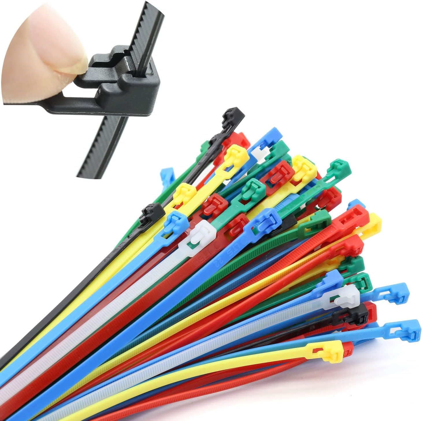 Ajile Collier De Serrage Plastique Nylon Noir Pour Câbles, Conduites, Durites Et Tuyaux Diamètre 7,9 à 9,2 Mm – Sachet De 20 Pièces – QHC107x20- FBA