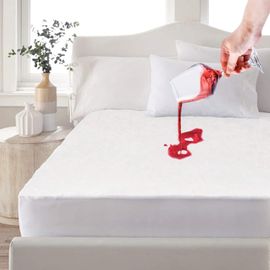 KALANKA-Protege Matelas Impermeable 120x190/200cm Hauteur 30cm Drap Housse Hypoallergenique, Hautement Respirant,Anti-Retrecissement,Nouvelle Generation: Protection Contre Acarien et Bacterien Blanc