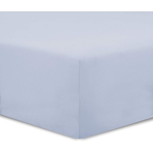 Tianyi-Vision - Drap Housse 180 X 200 Cm - Coloris: Gris Perle - 100% Coton: 57 Fils - 4 Coins Élastiques - Bonnet De 30 Cm
