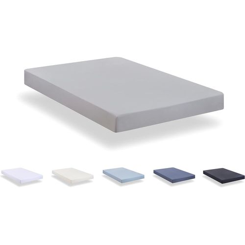 Tianyi-Drap Housse, Gris Clair, 160 X 190/200 Cm