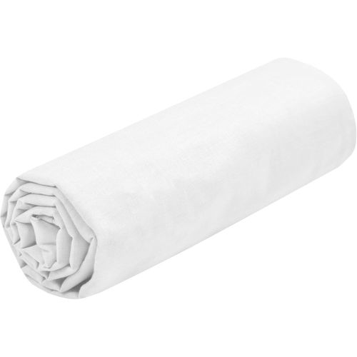 Tianyi-Stof - Drap Housse -Taille 160x200 Cm Grand Bonnet 30 Cm -100% Coton Certifié Oeko-Tex - Couleur Blanc -Modèle Eden - Linge De Lit Pour Maison - Doux Et Confortable Pour Nid Douillet
