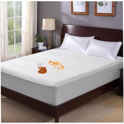 KALANKA-Protege Matelas 140x190/200 cm Imperméable, Bambou Alèse Protege, Doux Hypoallergénique Alese 140x200cmAnti Acarien et Bactérien,RespirableCouvre de Matelas Extensible Bonnets bonnet 30 cm