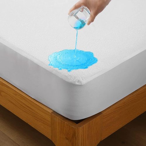 KALANKA-Coton Protège Matelas Imperméable et Respirante,Alèse, Couvre Matelas, Anti-Acarien Hypo-Allergénique (90x190/200cm)