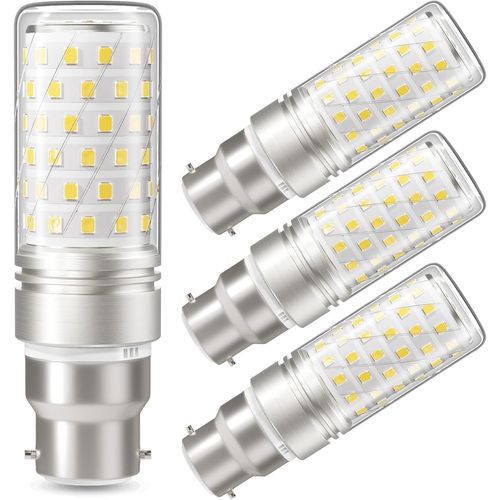 Kalanka-Ampoule Led B22, 10w Ampoule Maïs Led Équivalent 130w Lampe Halogène, Blanc Froid 6000k, 1400lm, Non-Dimmable, Culot À Baïonnette B22 Maïs, Lot De 4