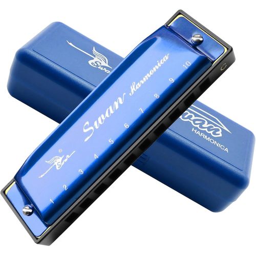 Kalanka-Harmonica Armonica Bouche Orgue Blues Harmonica Clé De Do 10 Trous 20 Tons Polyphonie Harpe Diatonique Pour Blues Folk Jazz Pop Instrument De Musique Cadeau
