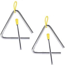 Kalanka-Lot De 2 Kit Triangles Musical À Percussion, Convient Aux Débutants Triangle Instruments Avec Batteur En Acier Pour Enfants Ou Adulte