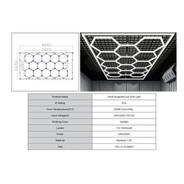 Système d'éclairage Plafond Nid d'abeille 14 Hexagon 3,94 x 2,29 m Garage Lumière
