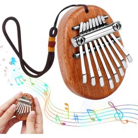 Kalanka-Mini Kalimba À 8 Touches Piano À Pouce Pour Enfant Et Adultes, Marimba Musical Portable, Marque , Couleur Bois, Instrument De Musique Pour Débutants