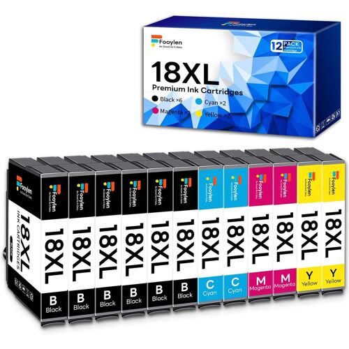 JEXNOVASHOP-18XL Multipack Cartouche d'encre pour Epson 18 XL pour Expression Home XP 322 XP-202 XP-205 XP-212 XP-215 XP-225 XP-302 XP-305 XP-312 XP-315 XP-102 XP-325 XP-402 XP-405 XP-412 XP-415 XP-4
