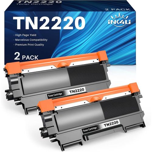 ERYI-Tn2220 Cartouches De Toner Compatibles Pour Brother Tn 2220 Tn2010 Pour Mfc-7360N 7460Dn, Dcp-7065Dn 7055, Fax-2840 2845 Hl-2130 2132 2230 2135W 2250Dn 2270Dw 280Dw Dw Imprimantes (2 Noir)