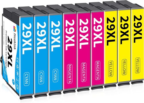29XL 29 XL Cartouche d'encre Compatible pour Epson 29 XL Multipack pour Expression Home XP-235 XP-245 XP-247 XP-255 XP-257 XP-332 XP-335 XP-352 XP-342 XP-345 XP-455