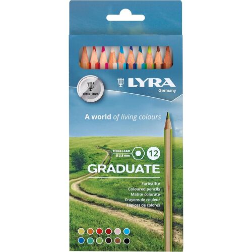 Graduate Permanent Etui 12 Crayons De Couleur
