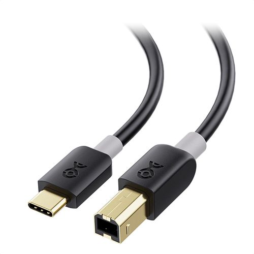 APT-Cable Imprimante USB C 0,3m (Cable USBB Vers USBC, USB Type C vers B pour imprimante) en Noir