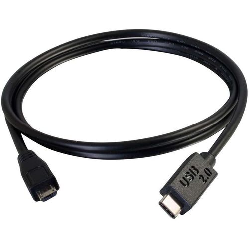 KAL-Câble USB 2.0 Type C vers Micro B M/M - Noir - 1 m