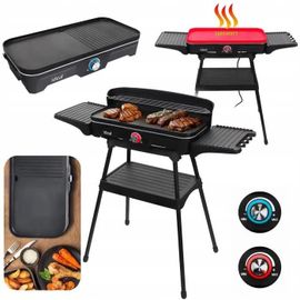 Barbecue électrique de jardin grand format 5 en 1, table debout pliable sans fumée ELDOM
