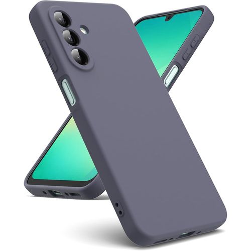 Coque Compatible Avec Samsung Galaxy A26 5g, [Coque Silicone Liquide] [Intérieur Microfibre] Souple Étuis En Caoutchouc Housse Antichoc Protection Bumper Coque A26 5g - Gris Lavande