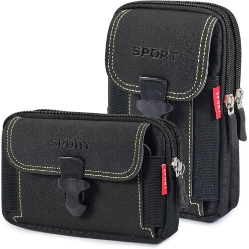 2 X Belt Pouch, Belt Clip For Phone, Belt Cases, Men's Portable Belt Bag, For Fanny Pack Running, Outdoor Sports, Hiking