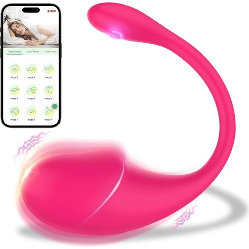 Vibromasseur, Femme Clitoridien Puissant Sex Toys,10 Modes De Vibration Oeuf Vibrant Femme À Distance Vibro Telecommande App Sex Toy¿S Femme Clitoridien Suceurs De Clitoris Gode Vibro-Masseur