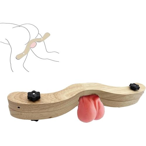 Testicle Apparatus Cbt Testicle Press Male Testicle Clamp Bdsm Toy Extreme Slave Fetish Cbt Ball Sex Toys, Chastity Cage Men Stretcher