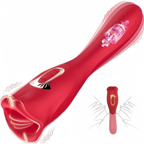 Sex Toy¿S Femme Gode Vibro-Masseur Sextoy Vibromasseur Clitoridien Sextoyse 10 Fonctions De Vibration Et De Mordre La Lèvre Léchage De Langue Sex Toys Pour Feminin Hommes