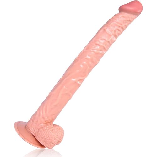 Jgd-Godes Réalistes Extra Longs, Gros Godes Avec Ventouse Puissante 15,74 Pouces-Très Grands Jouets Sexuels Pour Les Femmes-Femmes Masturbation Jeu Mains Libres (Chair)