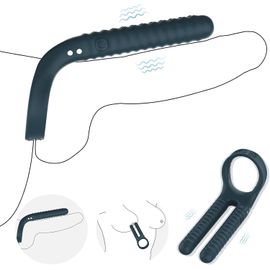 Rings Sex Toys Men, 10 Modes Vibrating Ring Clitoridian , Silicone Vibrator Couple, Men's Adjustable Cock Ringe For Erection Prolonged Waterproof Sex Toy