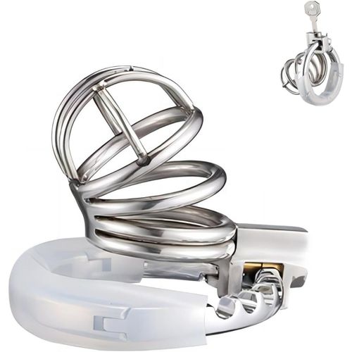 Metal Chastity Cage Rings Cage Is Adjustable In 7 Sizes (Diameter: 42mm   62.5mm) Chastity Cage For Male Sex Toys For Attachment (Fretwork)