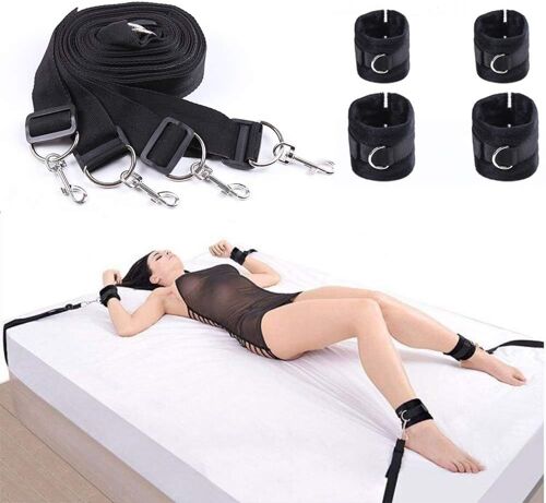 Bdsm Couples Bed Handcuffs Set Sex Bondage Fetish Erotic Sex Toy Couple Sex Toy