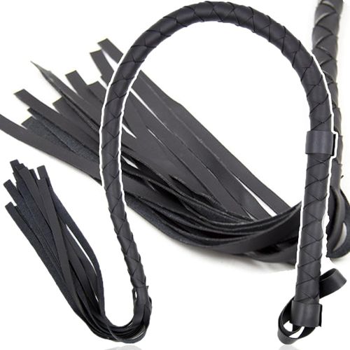 Fouet Sexy Érotique 85cm En Cuir Artificiel Jouet Cravache Sexy Érotique Martinet Pour Chien Sexuel Flexible Et Stable Fouet Bdsm Laqué Noir Jouets Sexuels Jouet Sexualité Couple Fops B21-6