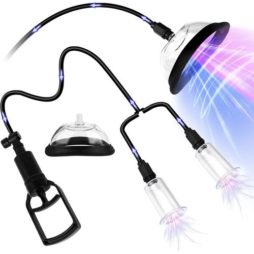 Vaginal Pump And Nipples Manual For Women - Vacuum Sex Toy For Stimulating Clitoris And Vagina, Intense Sucking Nipples And Vagina Vagina, Pleasure Tool For Women, Intimate Sex Toy