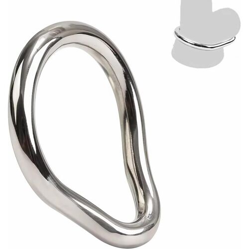 Anneau Pénis Acier Inoxydable Courbé Cock Ring 7 Tailles Différentes D'anneau De Gland Anneau Testiculaire Jouet Sexuel Pour Homme Adulte Scrotum Sex Toys Chasteté (54mm)