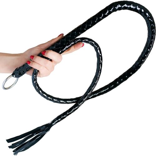 Kalanka-Fouet Sexy Érotique 140cm En Cuir Verni Artificiel Jouet Cravache Bdsm Laqué Noir Jouet Pour Couple Fops B21-10