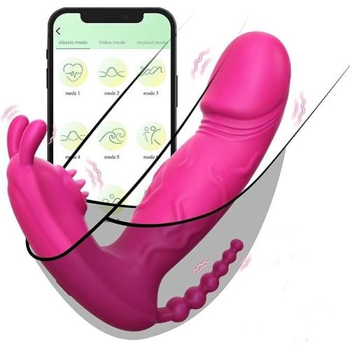 Vibromasseurs Feminin Clitoridien Sex Toy¿S Femme Avec App Pour Femme, Vibrateur Télécommandé Avec 9 Modes De Pat Et De Vibration Pour Stimulation Point G, Gode Femme Sex Toy¿S Pour Couples