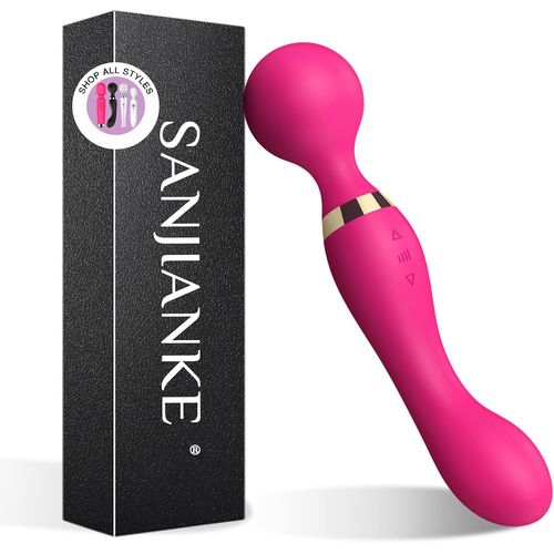 Eryi-Double Tête Vibromasseurs Feminin Sex Toy¿S Femme Clitoridien,20 Modes De Vibration Et 8 Vitesses De Vibration Sex Toys, Masseur Sans Fil Gode Vibro - Masseur Jouets Sexuels Étanche Pour Couple