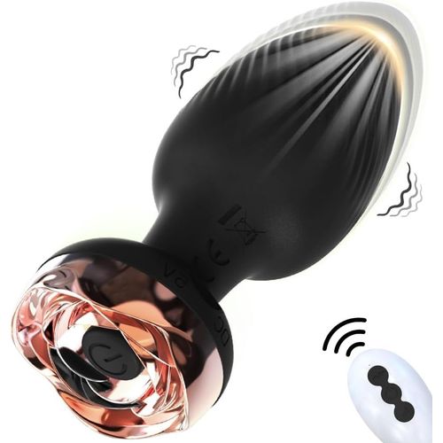 Jgd-Plug Anal Femme Vibromasseurs Feminin À Distance Télécommande, Sextoy Plugs Anals Homme Sex Toy¿S Femme Vibromasseurs Anal Sextoyse Femme Sex 10 Modes Rotation Étanche