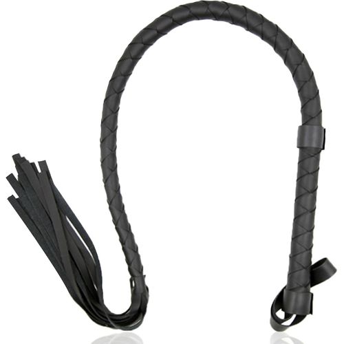 Kal-Fouet Sexy Érotique 85cm En Cuir Artificiel Jouet Cravache Sexy Érotique Martinet Pour Chien Sexuel Flexible Et Stable Fouet Bdsm Laqué Noir Jouets Sexuels Jouet Sexualité Couple Fops B21-6