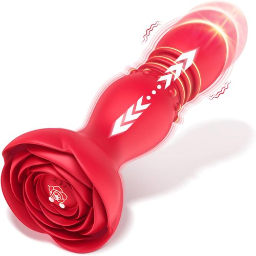 Kalanka-Vibromasseur Sex Toy¿S Femme Homme - Plug Anal Gode Anale Prostate Toys Pour Gay Débutante, Vibromasseurs Rose Sex Toys Anals Avec 10 Vibrations Et 6 Poussées, Vibrant Sextoyse Couple Plaisir