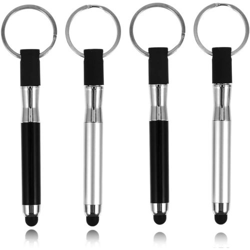 4 Pièces Stylet Tablette,Stylets Universels Capacitifs,Mini Stylet Tactile Capacitif Universel,3 en 1 Stylet pour Ipad Samsung Tablette Smartphone, Stylo Tablette Tactile,Stylet Tactil